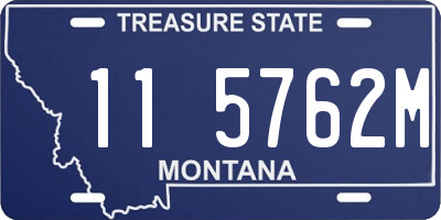 MT license plate 115762M
