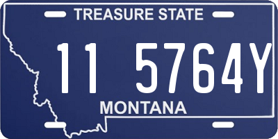 MT license plate 115764Y
