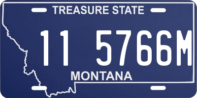 MT license plate 115766M