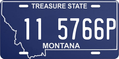 MT license plate 115766P