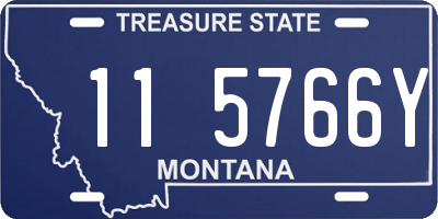 MT license plate 115766Y
