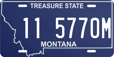 MT license plate 115770M