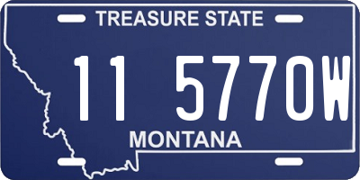 MT license plate 115770W