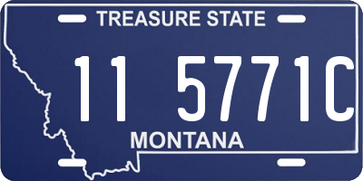 MT license plate 115771C