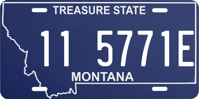 MT license plate 115771E