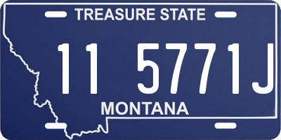 MT license plate 115771J