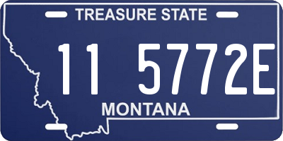 MT license plate 115772E