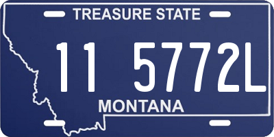 MT license plate 115772L