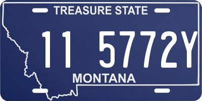 MT license plate 115772Y