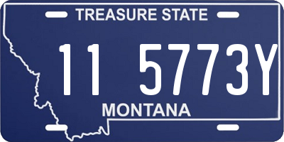 MT license plate 115773Y