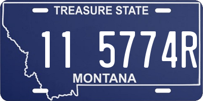 MT license plate 115774R