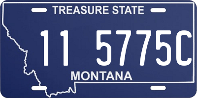 MT license plate 115775C