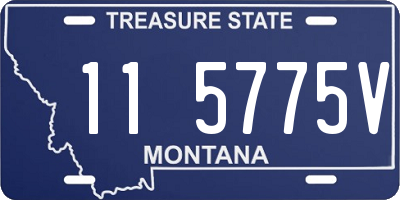 MT license plate 115775V