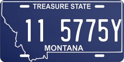 MT license plate 115775Y