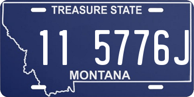 MT license plate 115776J