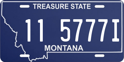 MT license plate 115777I