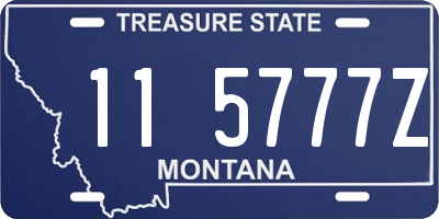 MT license plate 115777Z