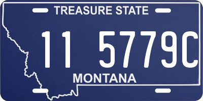 MT license plate 115779C