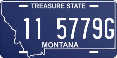 MT license plate 115779G