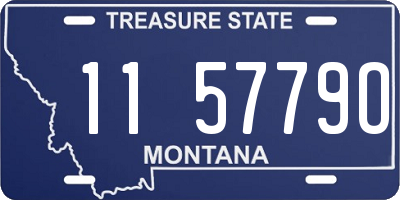 MT license plate 115779O