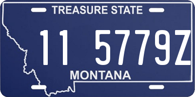 MT license plate 115779Z