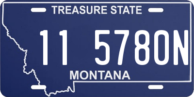 MT license plate 115780N