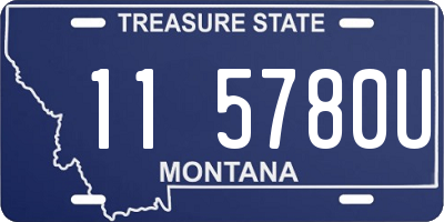 MT license plate 115780U