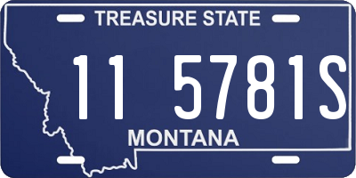 MT license plate 115781S