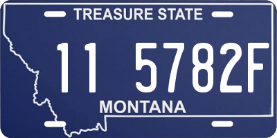 MT license plate 115782F