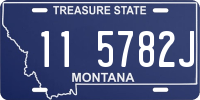 MT license plate 115782J