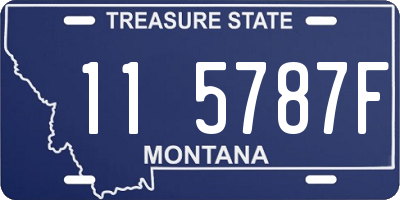 MT license plate 115787F