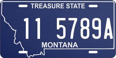 MT license plate 115789A