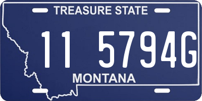 MT license plate 115794G