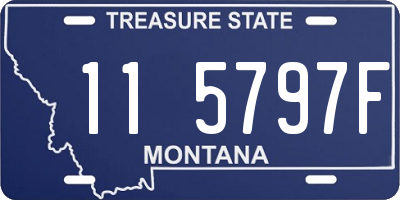 MT license plate 115797F