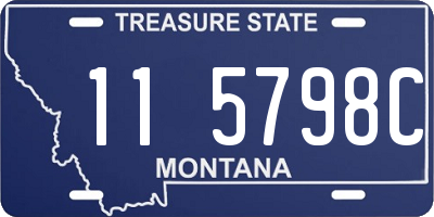 MT license plate 115798C