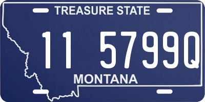 MT license plate 115799Q