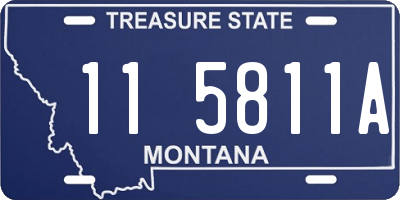 MT license plate 115811A