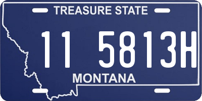 MT license plate 115813H