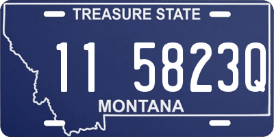MT license plate 115823Q