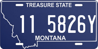 MT license plate 115826Y