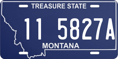 MT license plate 115827A