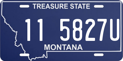 MT license plate 115827U