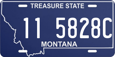 MT license plate 115828C
