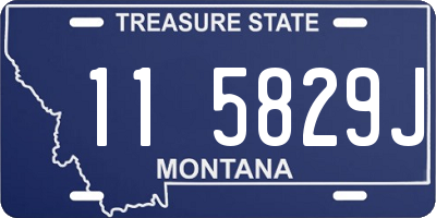 MT license plate 115829J
