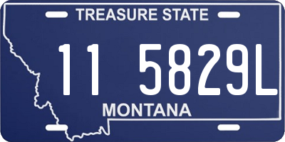 MT license plate 115829L