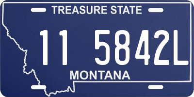 MT license plate 115842L