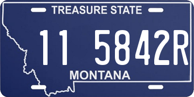 MT license plate 115842R