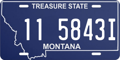 MT license plate 115843I