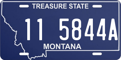 MT license plate 115844A