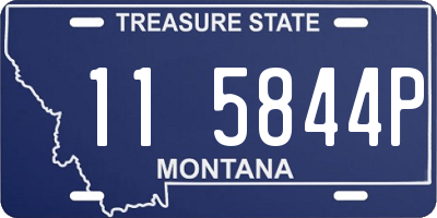 MT license plate 115844P